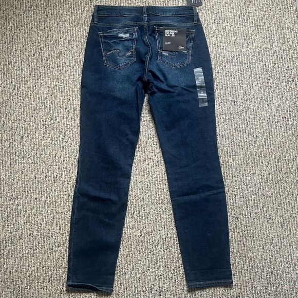 Silver Jeans Boyfriend Mid Rise Slim Leg Jeans 29W x 29L NWT - Picture 5 of 9